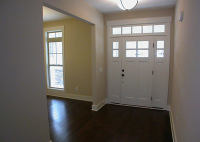 interior of a new custom home